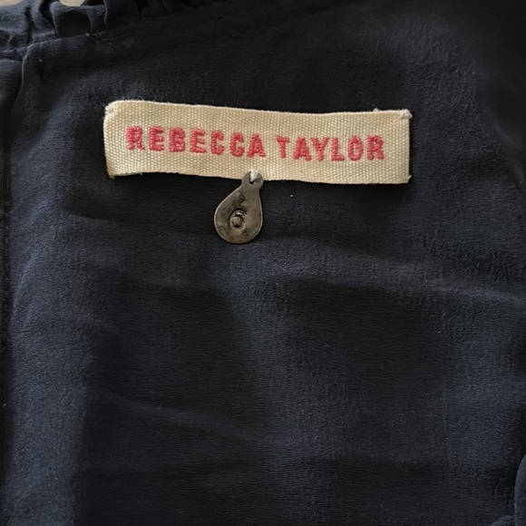 Rebecca Taylor Navy Ruffle Tweed Skirt Dress💙❤️💙 - Picture 3 of 11